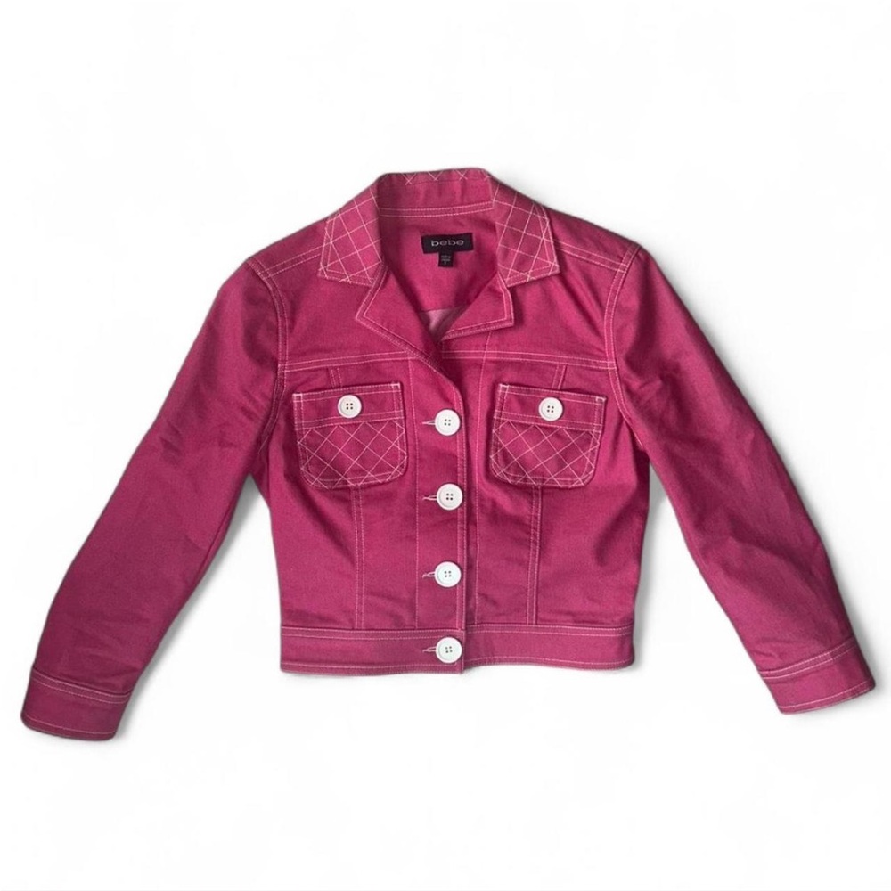 Bebe Pink Jean Jacket